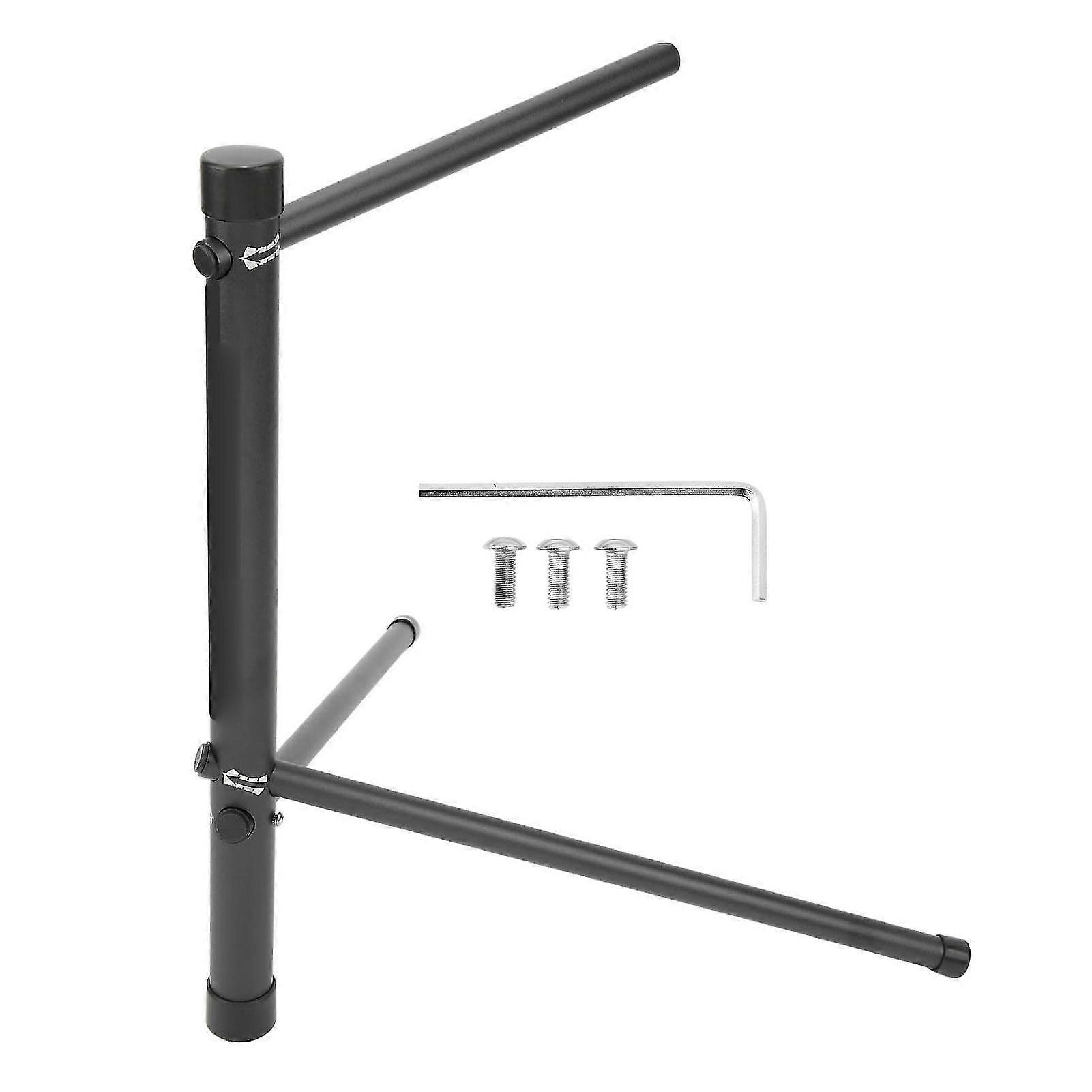 Black ENLEE Bike Stand - Mountain Road Bicycle Floor Parking Rack for Storage, Repair, and Display Support