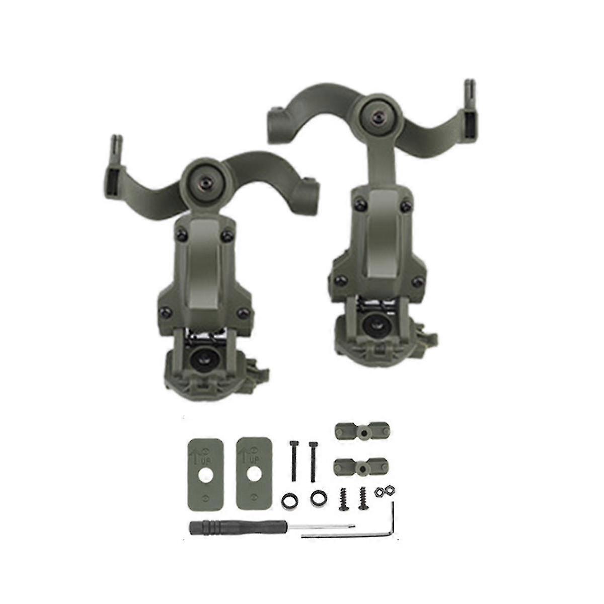 Headset Rail Mount Bracket 360 Rotation Headset Helmet Guide Adapter Fit For Ops Core Arc And Rail-c