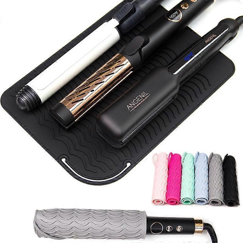 Tapis résistant à la chaleur - Support de fer à friser - Tampon de redressement