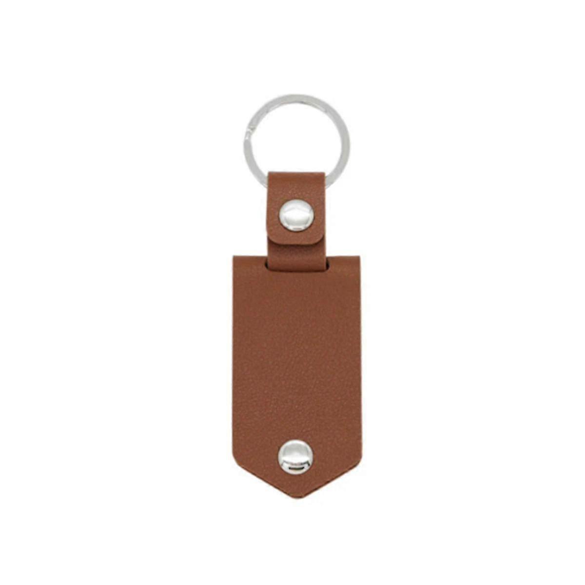Leather Keychain Photo Uv Color Printing Custom Keychain Text Engraved Calendar Date