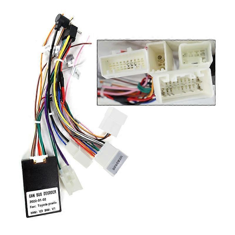 Car Radio Dashboard Frame For Lexus RX-300 2003 - 2009 Car Video Panel Frame Power Cord CANBUS New