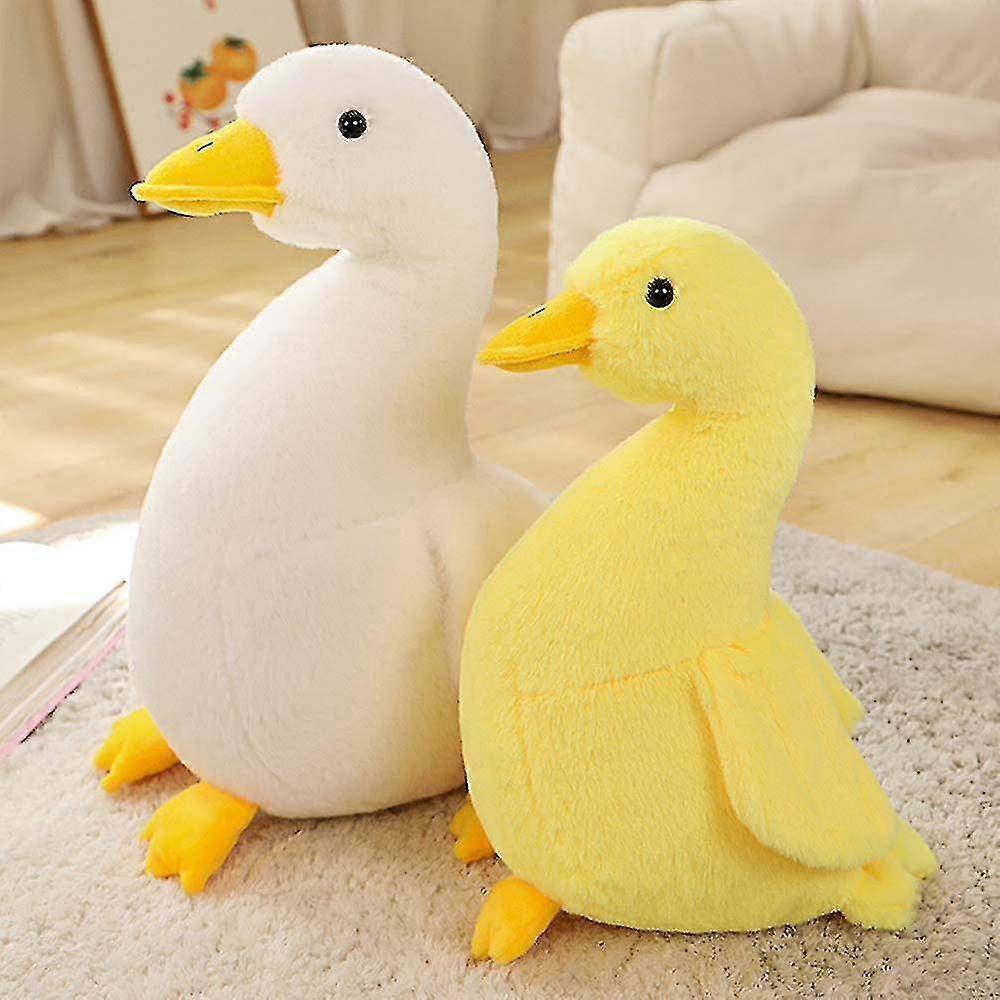 Sevimli Ördek Peluş Bebek Yumuşak Dolgulu Oyuncak Çocuklar Sarılma Yastığı Hediye 30/40cm