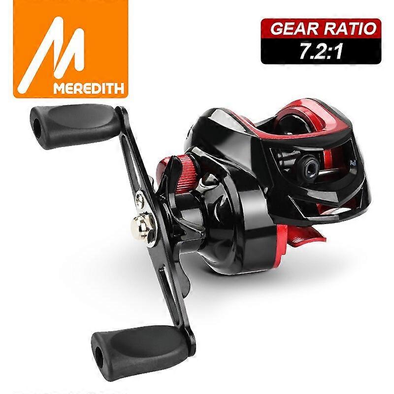 MEREDITH CR Series Fishing Reel Professional Ultra Light 7.2.1 Gear Ratio Carp Baitcasting Wheel Carp Fishing Casting Reel