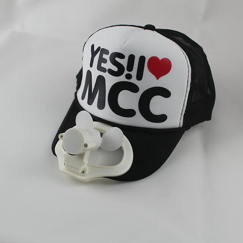 Outdoor Sunscreen Cap With Fan Mcc Pattern