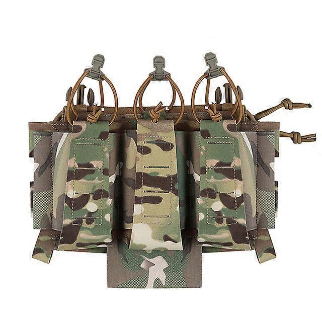 New Tactical Vest Accessory Front Pouch Triple 5.56 Magazine Pouch With Tourniquet Holder For Hunting Vest