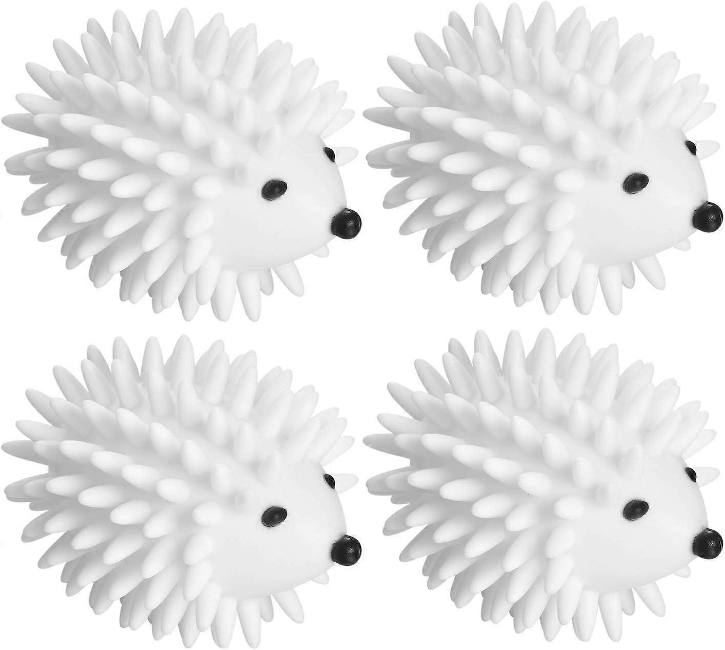 4 Pack Laundry Dryer Ball, Plastic Reusable Laundry Ball with Hedgehog and Dryer Ball, Tangle-Free and Reusable.