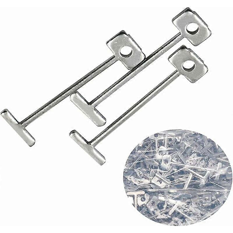 200pcs 1.5mm Steel Replacement Needles for Tile and Floor Leveling System, Replaceable and Reusable Pin for Wall and Floor Construction