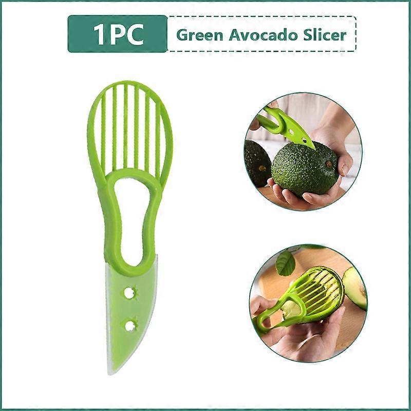 Avocado Slicer Shea Corer Butter 3 In 1 Fruit Peeler Cutter Pulp Separator Plastic Knife Kitchen Peeler Tools Kitchen Gadgets