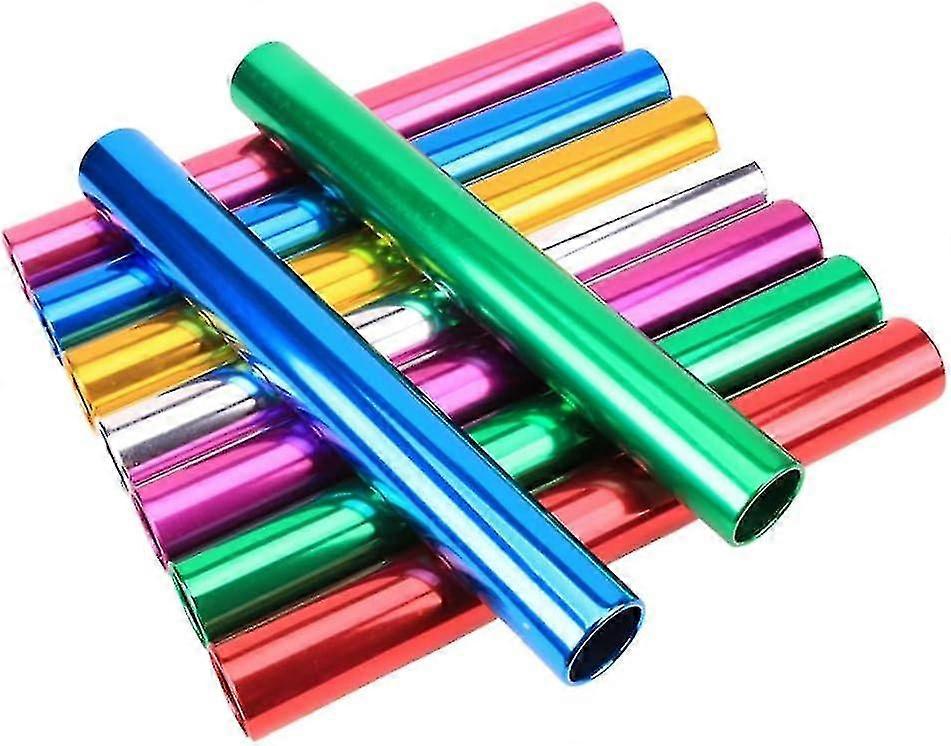 8pcsアルミニウムリレーバトン陸上競技、ジム、ランニング用のスポーツフィールドレースバトン