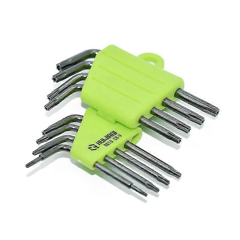 Angled Wrenches, 8 Pieces Allen Wrench Kit, Star Screwdriver T5 T6 T7 T8 T9 T10 T15 T20, Wrench Sets Hand Tools Hex Wrenchessilver