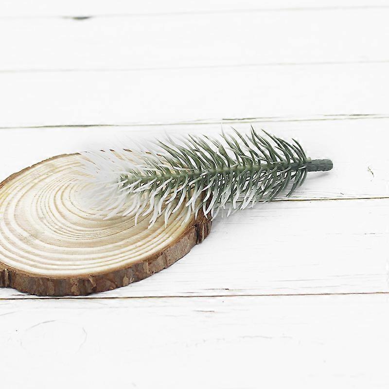 10 Pieces Plastic Pine Needle Snowflake for Christmas Wreath Material Artificial Plant Wedding Decorative Diy Wreath Home Decor