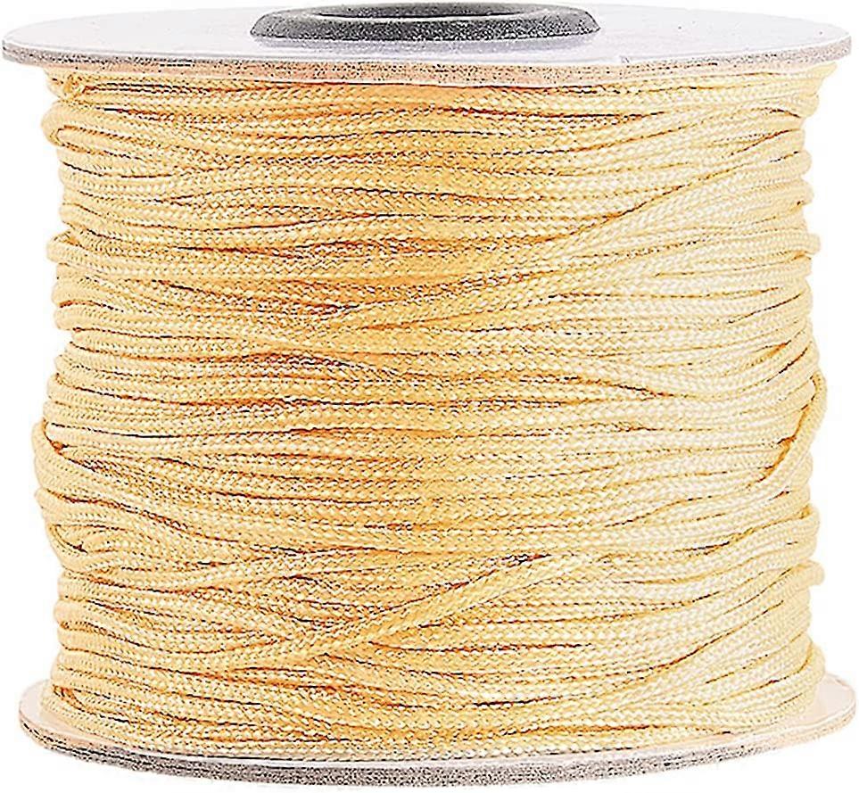 1.5mm/ 100 Yards Nylon Blinds String Lift Cord Replacement Braided Lift Shade Cord Pull String Rope for Rollers Windows Roman Shade Repair, Light Khak