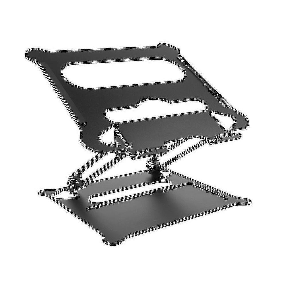 Aluminiumlegierung Einstellbare Laptop Stand Folding Portable Für Notebook Macbook Computer Halterung, Schwarz