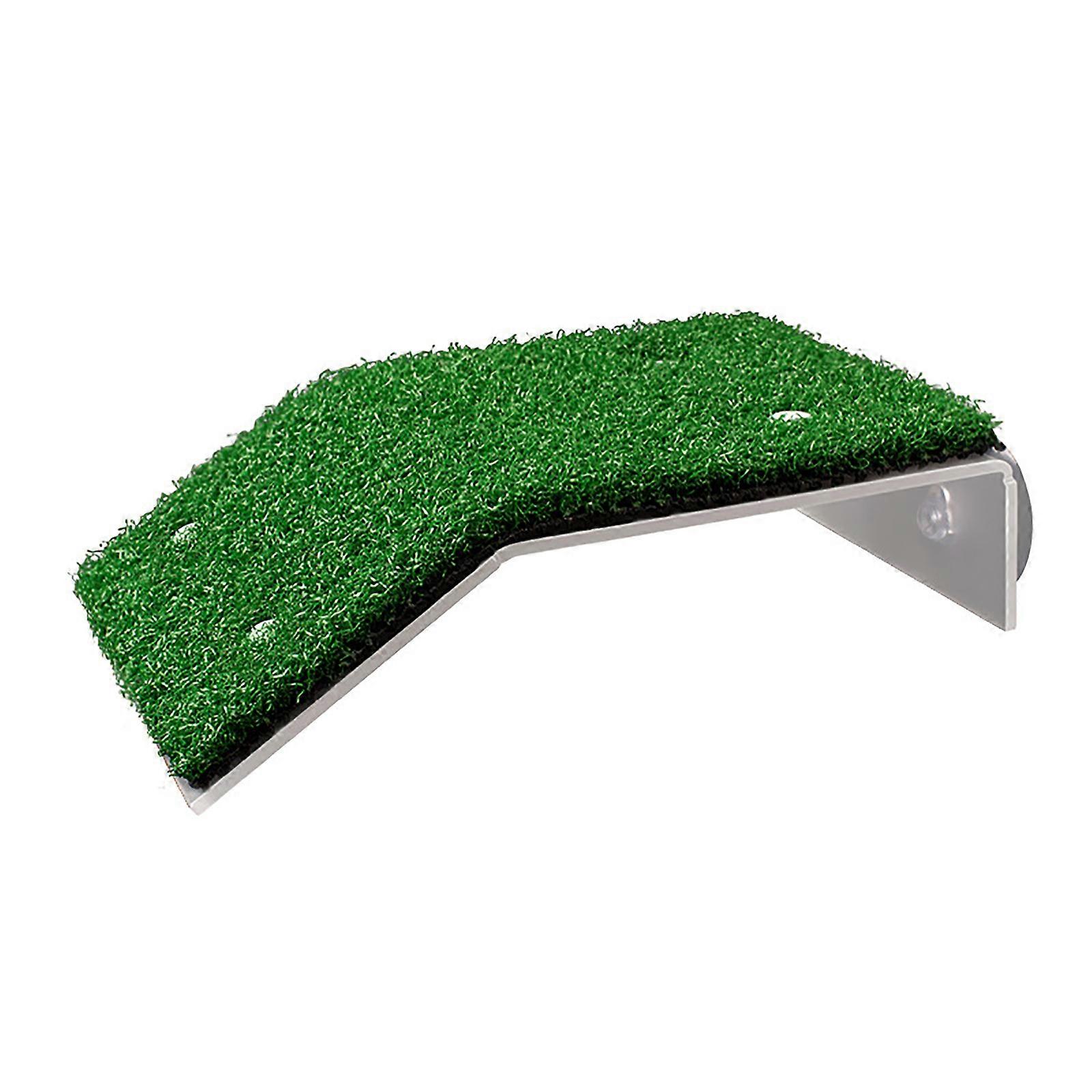 Turtle Basking Platform for Fish Tank, Simulation Grass Floating Island with Climbing Ladder