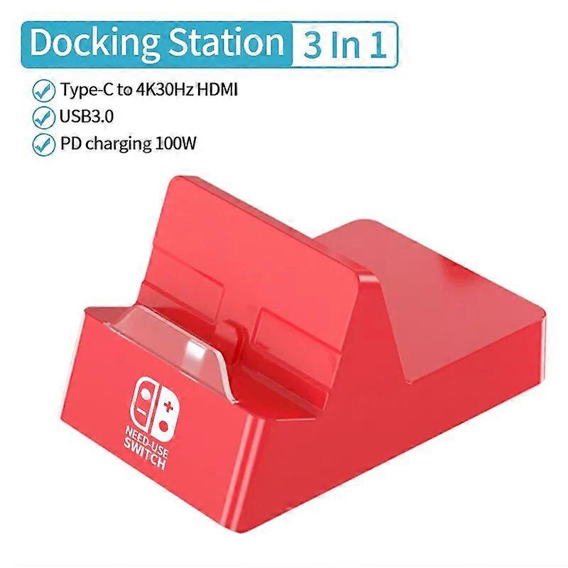 Unnlink Switch Dock TV Dock for Nintendo Switch Portable Docking Station USB C to 4K HDMI USB 3.0 Hub PD 100W for Macbook Pro