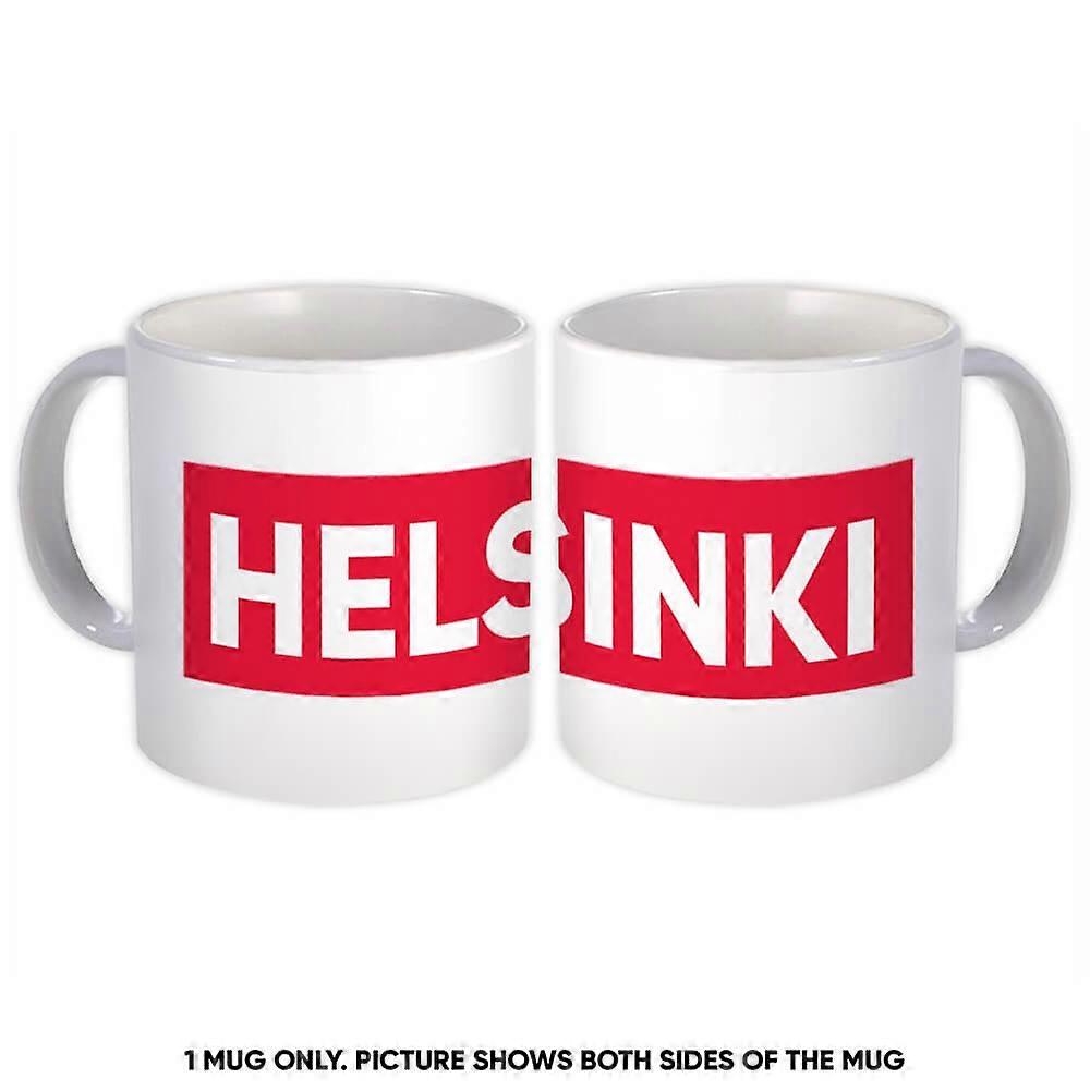 Gift Mug: Helsinki Finland Red
