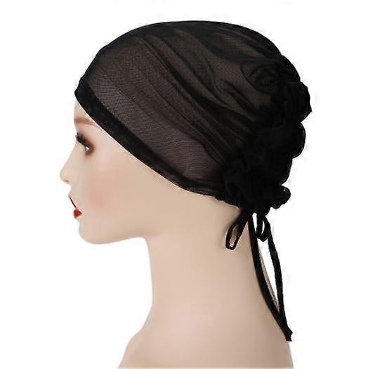 Muslim Hijab Inner Cap With Tie Back Rope Elastic Inner Caps