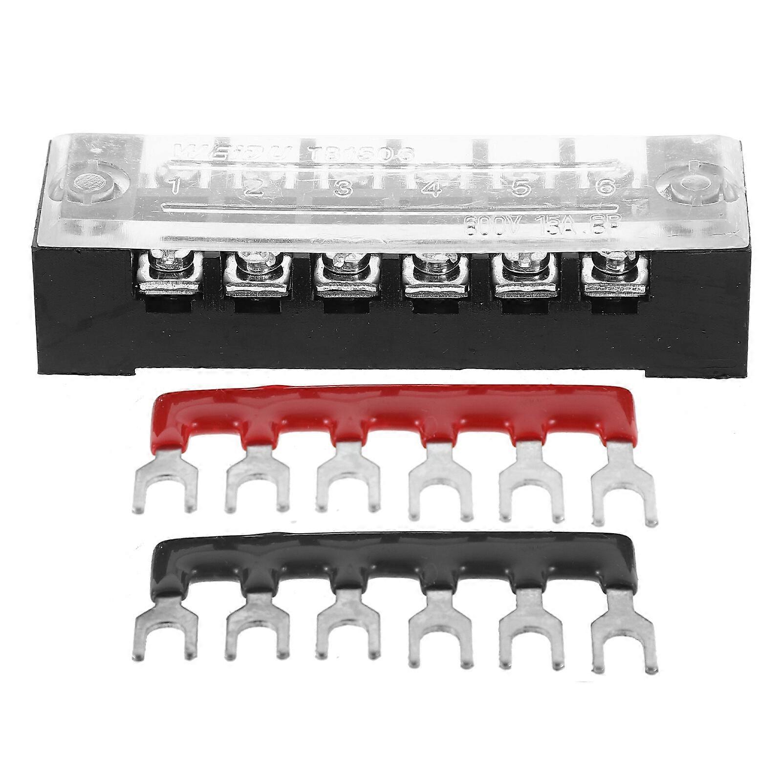5 Sätze zweireihiger Klemmenleistenblock 600V 5A Klemmenblock Klemmenblock Isolationsabdeckung