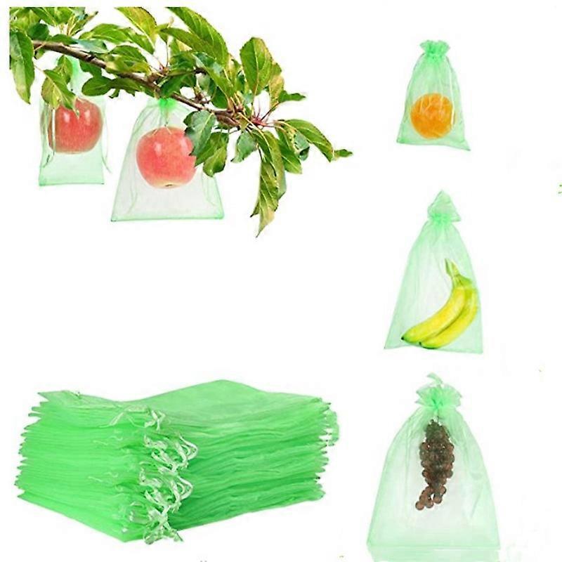 100pcs Fruit Protective Bag Fishnet Nylon Nets For Garden Grape Protective Bag 30 X 25 Cm/15cm*25cm For Plant Protection Avoid Insects Birds Garden T