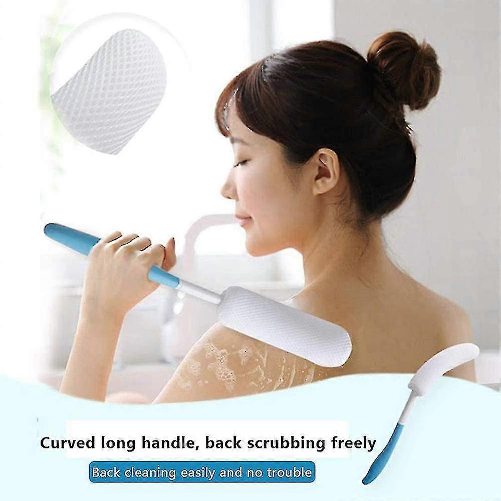 Bath Brush With Long Handle, Handheld Body Massage Back Scrubber