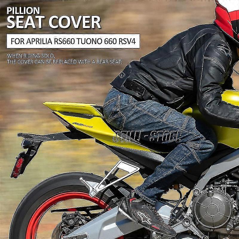 Areyourshop Rear Fit Pour Seat Cover Fairing Cowl Fit Pour Aprilia RS660 Tuono660 2020-2024 Black