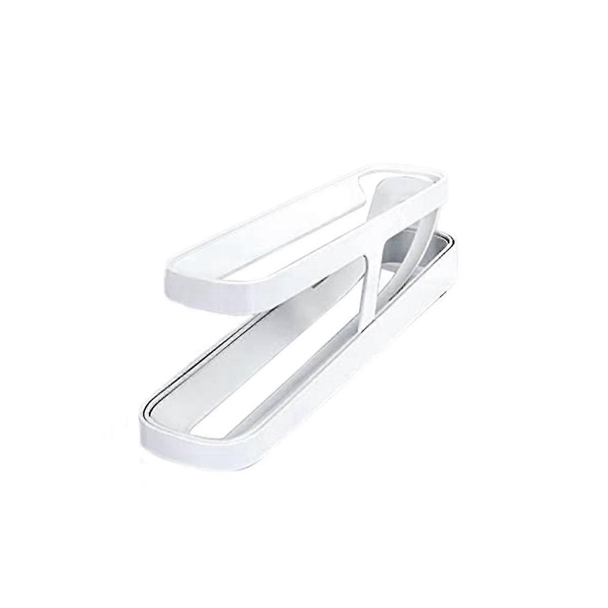 Egg Dispenser, Automatic Rolling Egg Container, 2 Tier Egg Dispenser, Space Saver For Freezer, 4-pa