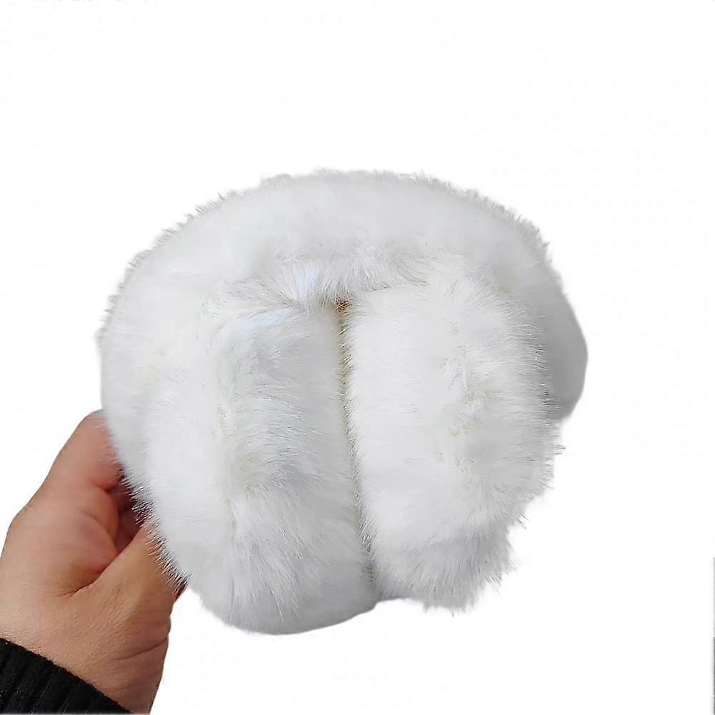 Solid Color Lightweight Cold Resistant Unisex Solid Color Plush Earflap Warm Earmuffs Winter Earmuffs for Cold Weather
