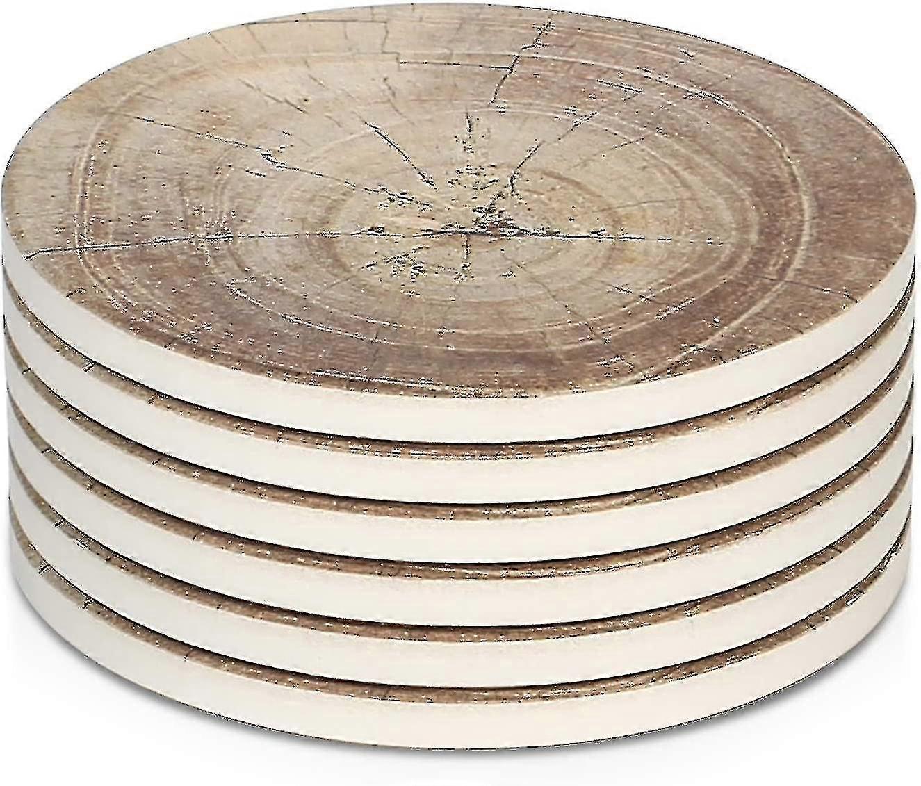 Coasters For Drinks Absorbent, 6 Pieces Ceramic Stone Coaster Set, Coasters