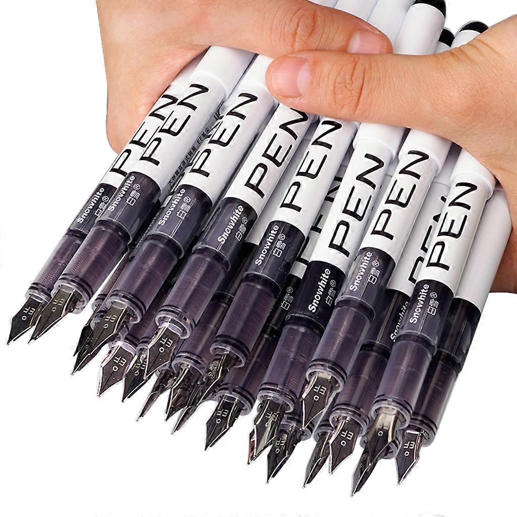  Student Writing EF Tip Fountain Pen Large Capacity Smooth Ink Pen Stationery