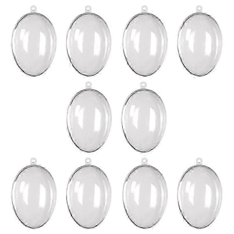 10Pcs Funny Easter Egg Box Transparent Egg Box Decorated Party Supply Hanging Easter Eggs Transpare