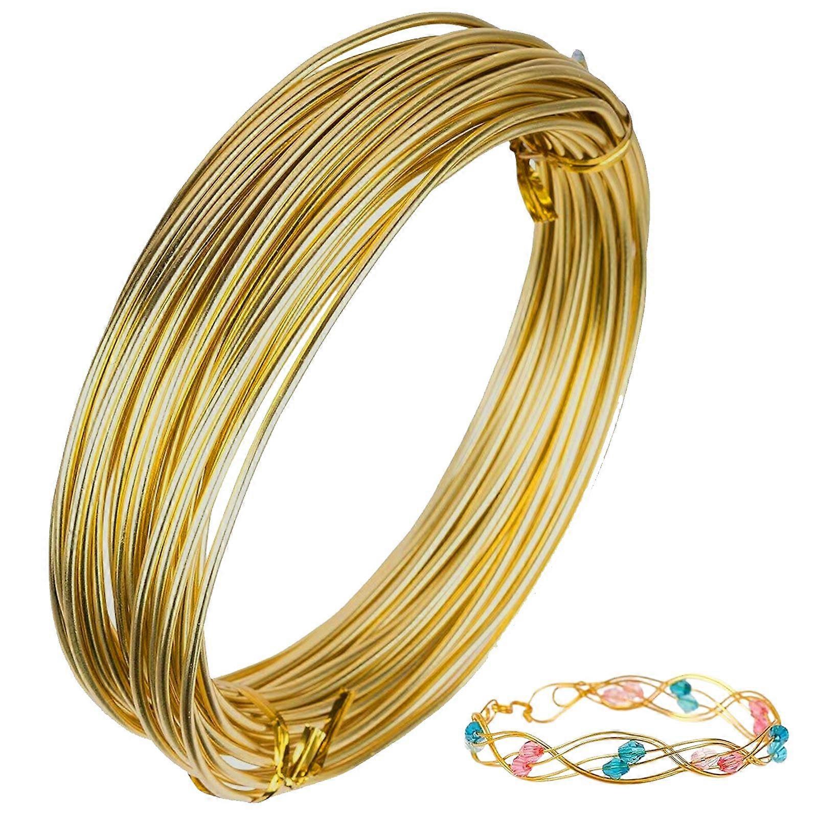 1pcs Craft Wire-Gold 0.5mm 10m