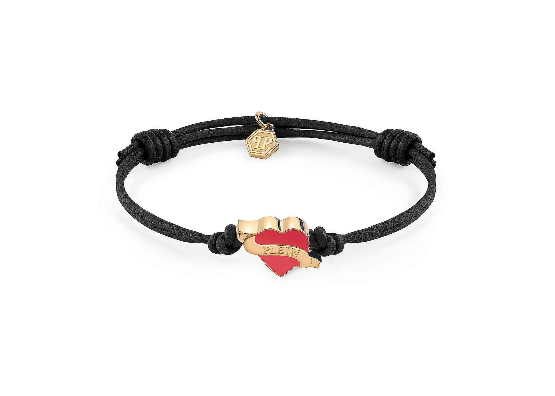 Philipp Plein Women's Bracelet Textile Stainless Steel IP Gold PLEIN VALENTINE PJFEA04BU