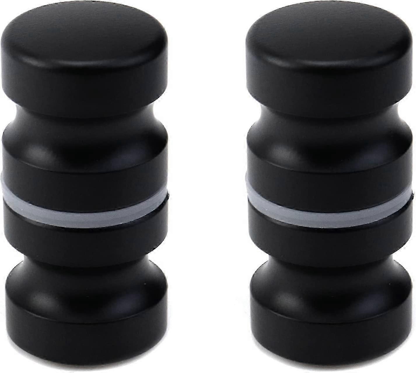 2pcs Black Bathroom Pull Handles, Shower Glass Door Knobs, Back To Back Shower Door Knobs -T