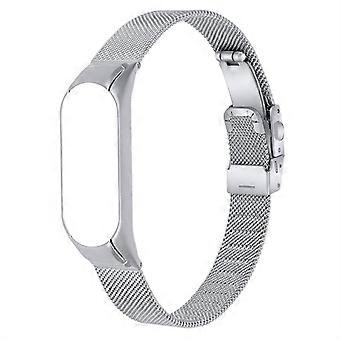 Type A pour Xiaomi Mi Band 7 Milanese Stainless Steel Mesh Stylish Strap Replacement Smartwatch