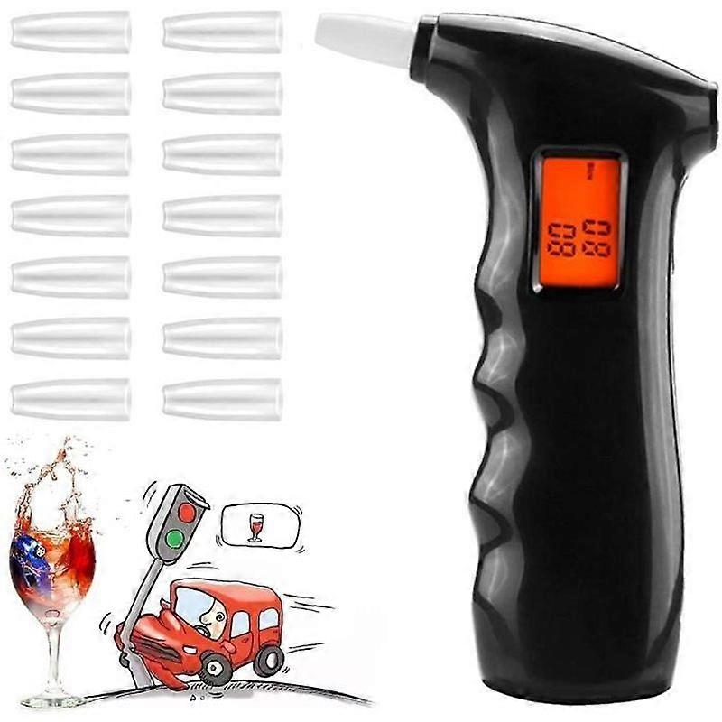 High Quality Breathalyzer Breathalyzer Tester Alcohol Analyzer Digital LCD Display 3 Units with+ 5 Tips