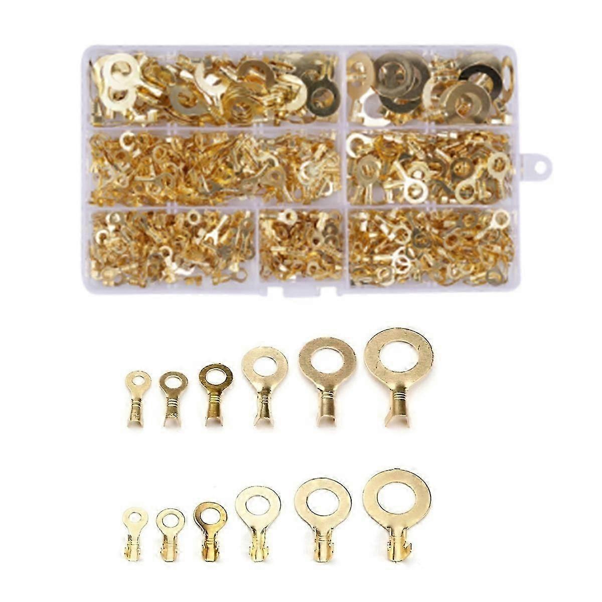 540PCS Ring Terminal -M10 Ring Lug Ring Connection Wire Assortment Kit