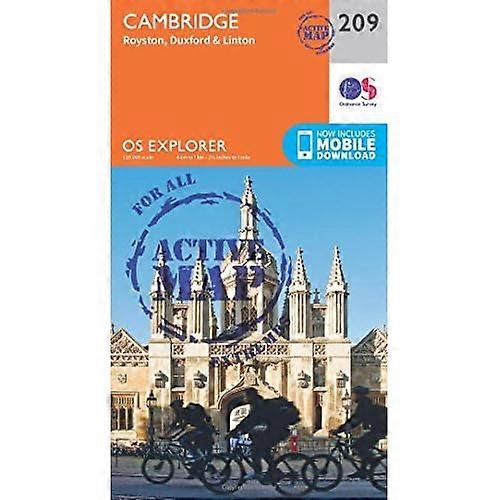 OS Explorer Map Active (209) Cambridge, Royston, Duxford & Linton (OS Explorer Active Map)
