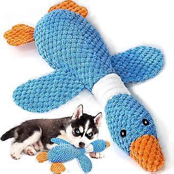 Goose Indestructible Dog Toys, Crinkle Squeaky Dog Toys Plush Dog Toy Puppy Chew Toys for Teeth