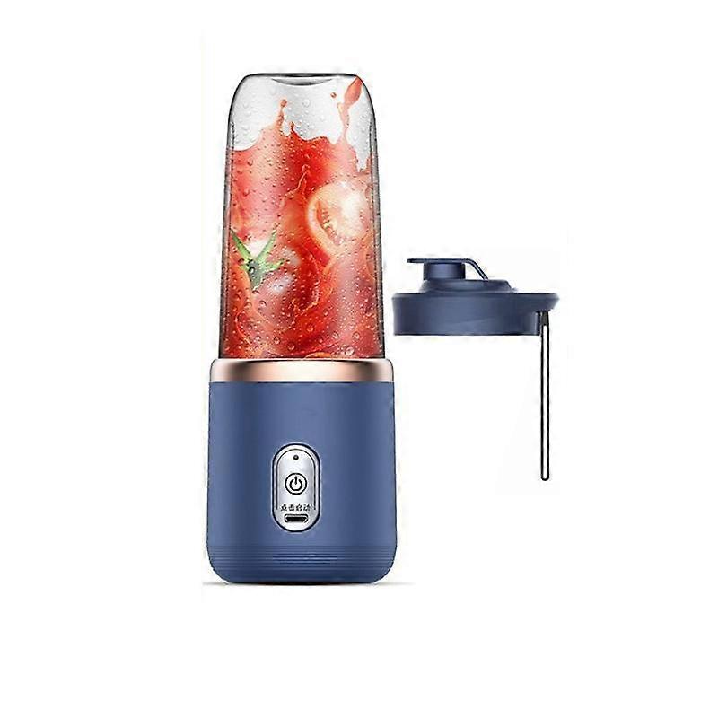 Portable Electric Juicer 400 Ml 6 Blades, A Cup for Fruit Juice, USB Rechargeable Automatic Small Juicer, A Bonder for A Smoothie, A Kitchen Harvester