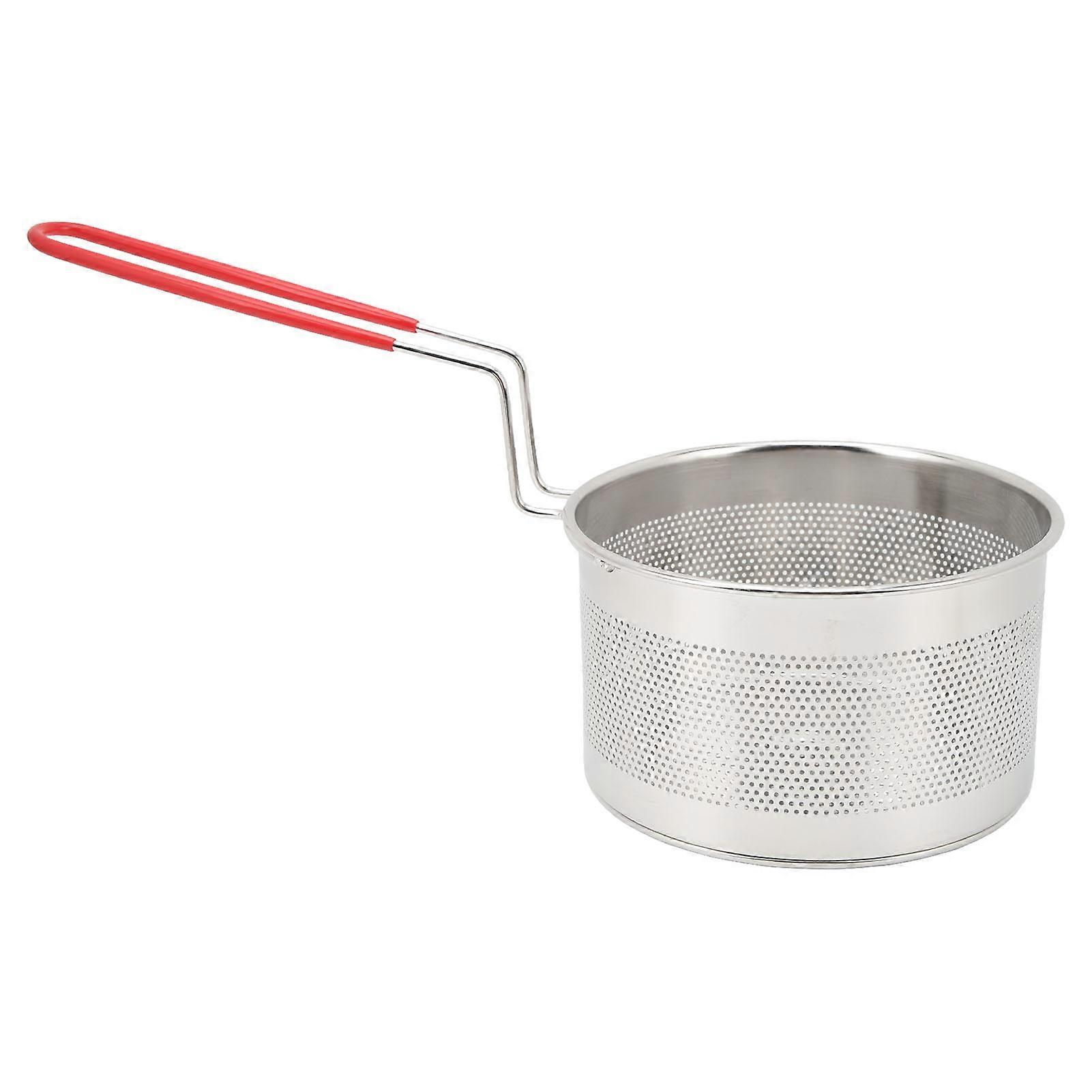 Cesta de freidora, cesta redonda de acero inoxidable