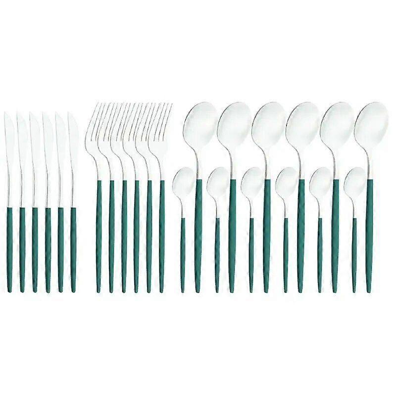 1/2PCS MirrorGold Cutlery Sets Kitchen Tableware Stainless Steel Knife Forks Spoons Silverware Home Flatware Set Dinnerware Set