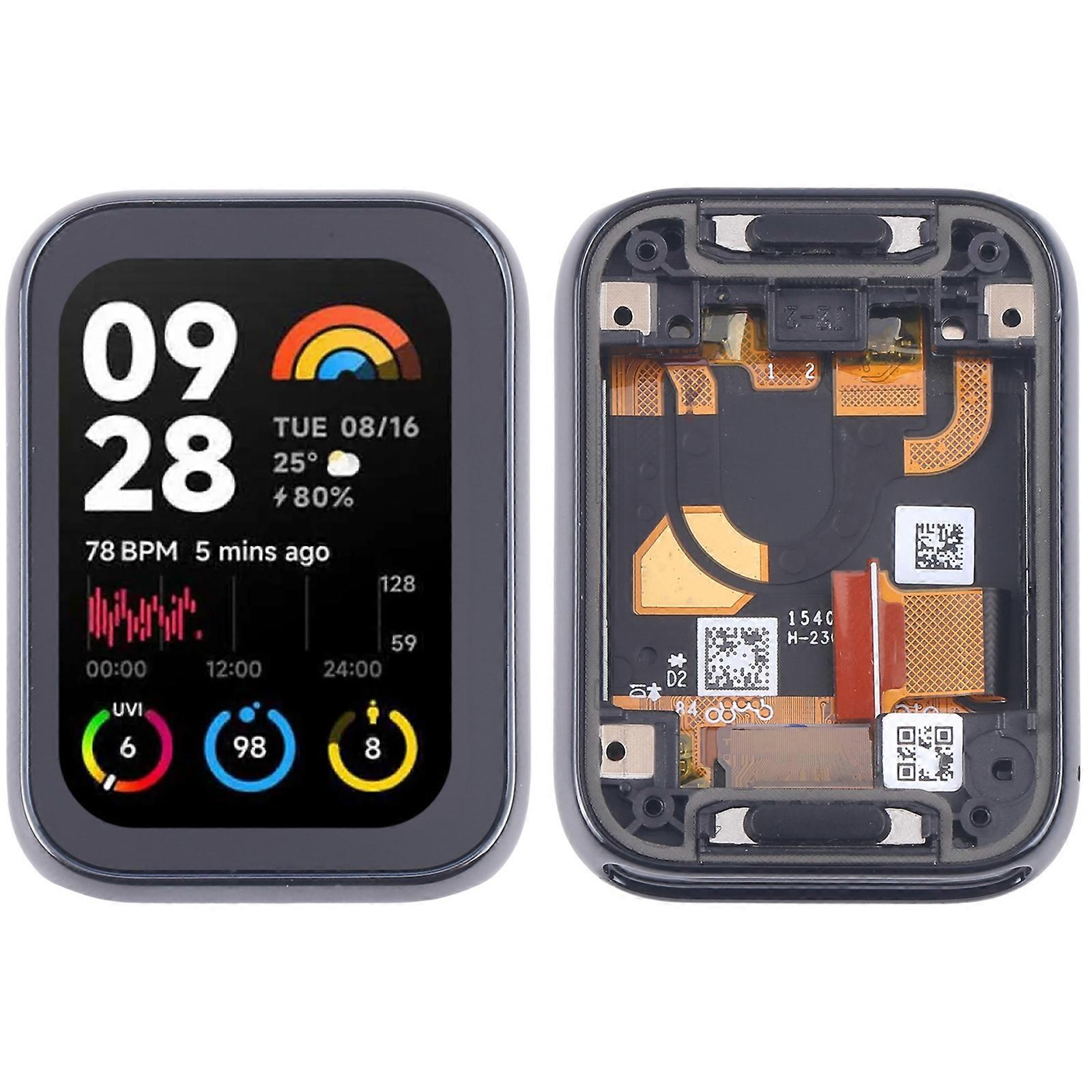 For Xiaomi Mi Band 8 Pro COMPATIBLE LCD Screen Digitizer Full Assembly with Frame