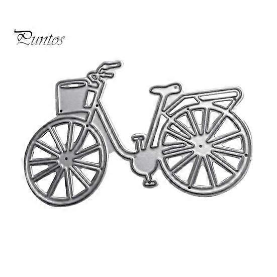 Bike Shape Cutting Die DIY Scrapbook Stencil Mold Paper Embossing Tool for Greeting Card