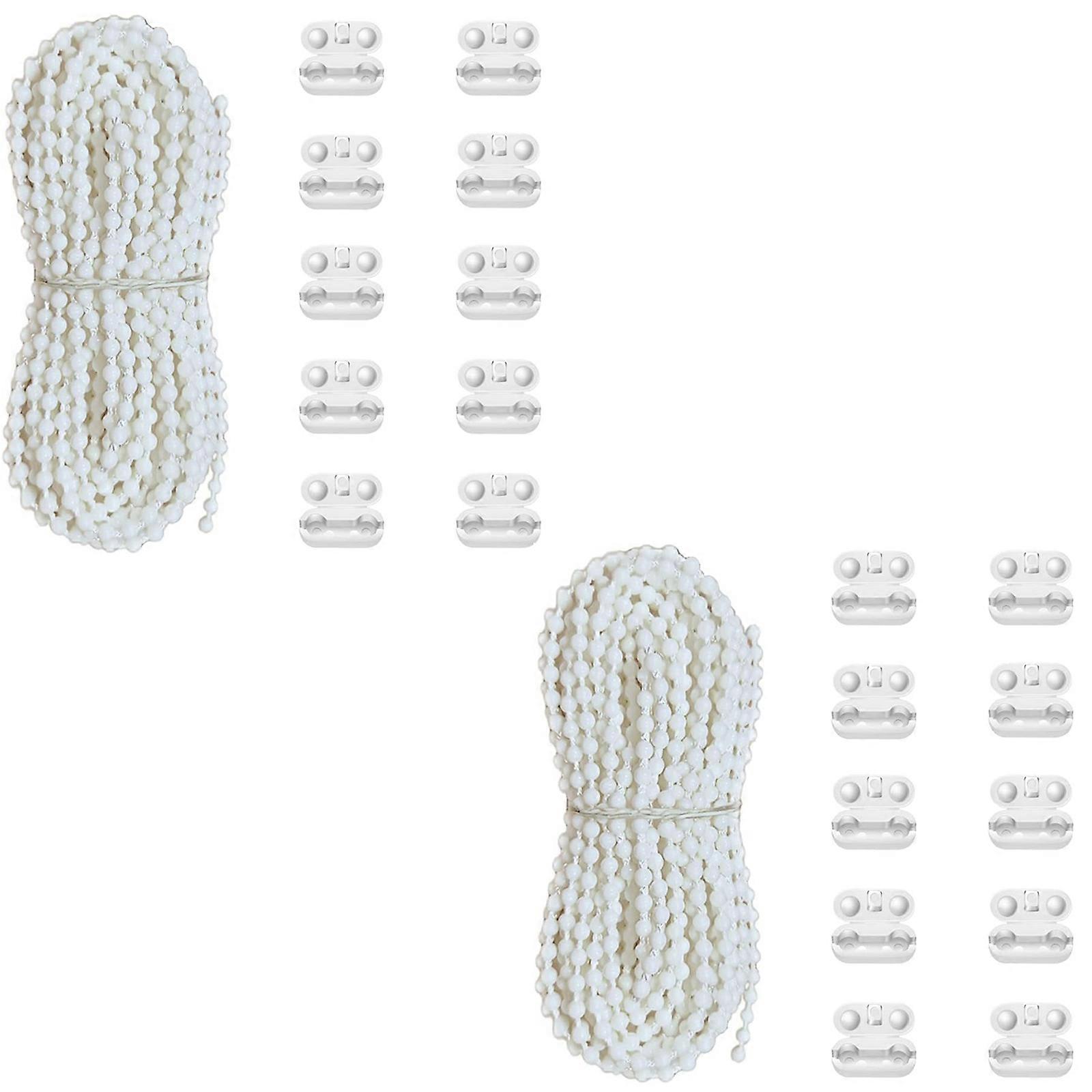 Vertical Blind Chain 10M Length with 10 Snaps On Connectors for 3.5inch Vanes