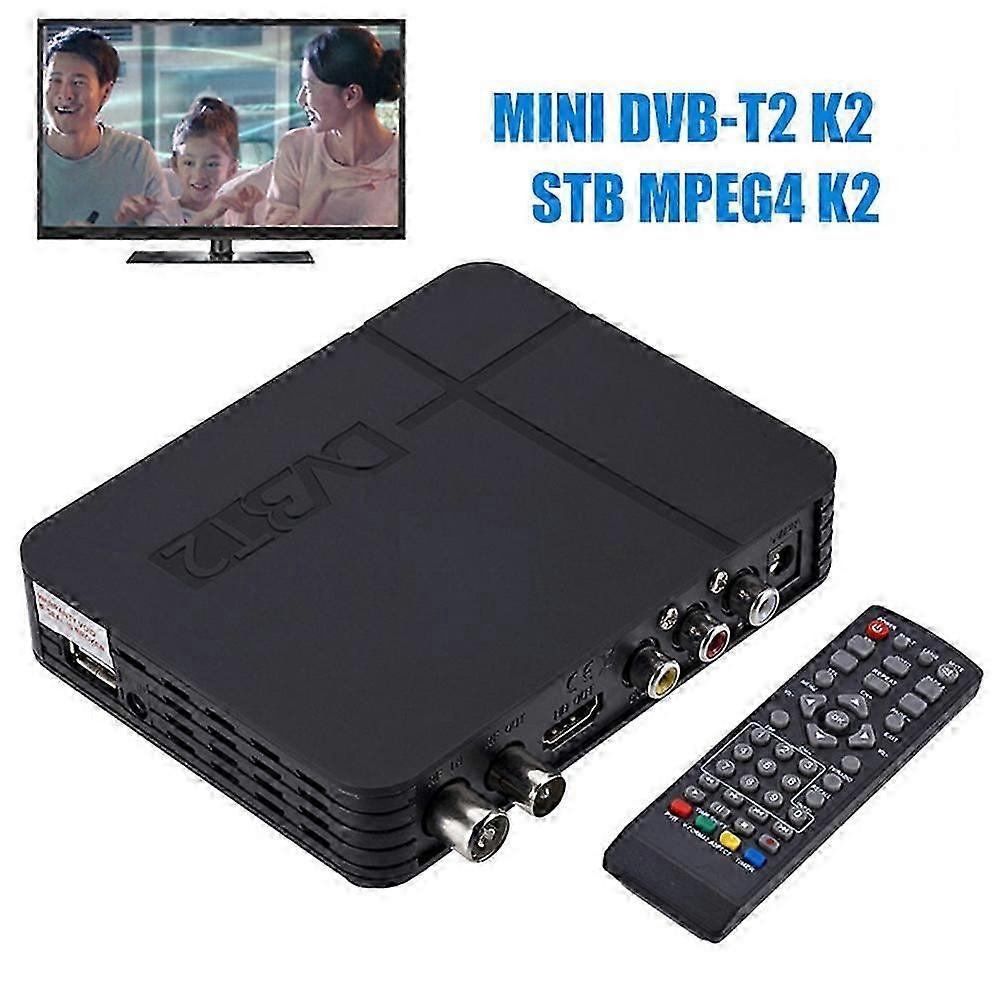 Portabil DVB-T2 STB MPEG4 K2 Receptor TV digital de înaltă claritate Set-Top Receiver Tuner Receptor JIKAIX