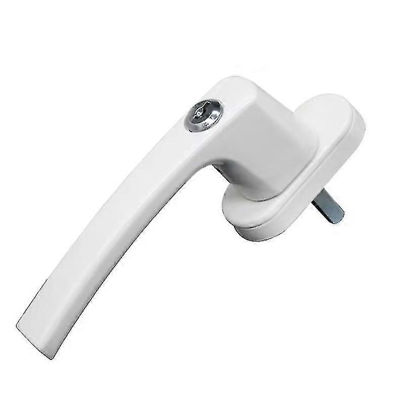 Window Handles Lockable Window Balcony Door Handle(1set, White)