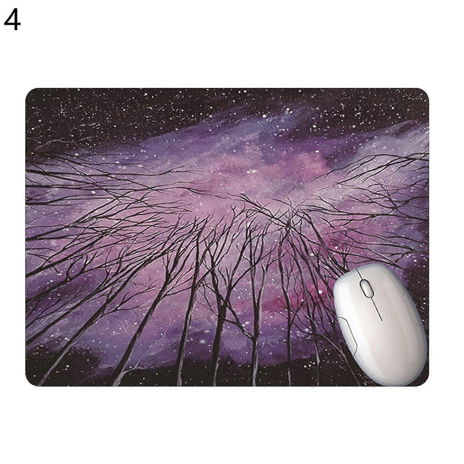 Mouse Pad Soft Anti-slip Smooth Surface Starry Sky Desktop Mousepad Wrist Rest Mat for Gaming