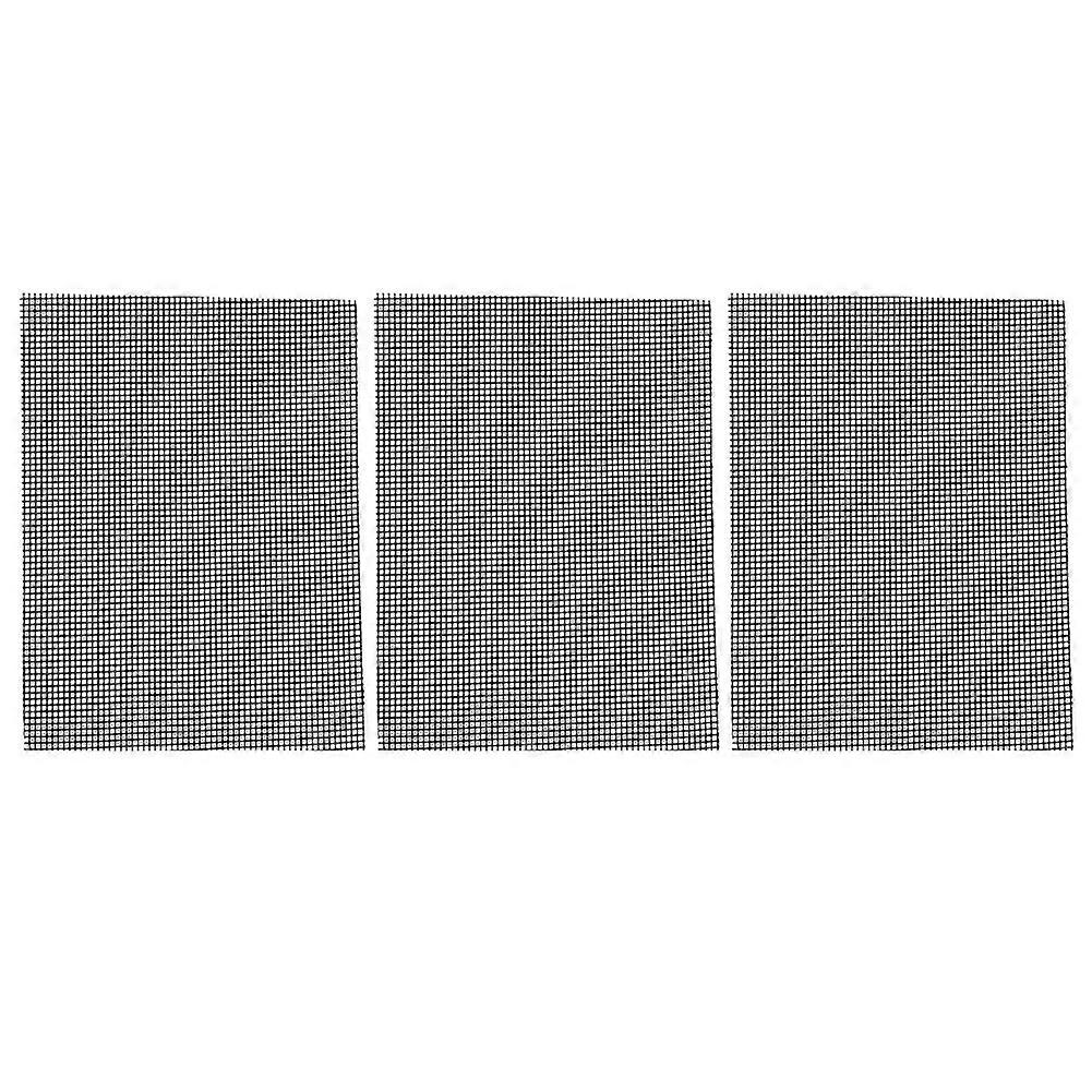 3Pcs BBQ Mesh Mat Non-Stick BBQ Grilling Liner Mesh Mat Sheet Barbecue Tools