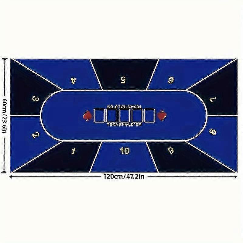 Game Poker Table Mat, Texas Poker Table Mat, Non Slip Rubber Poker Table Mat