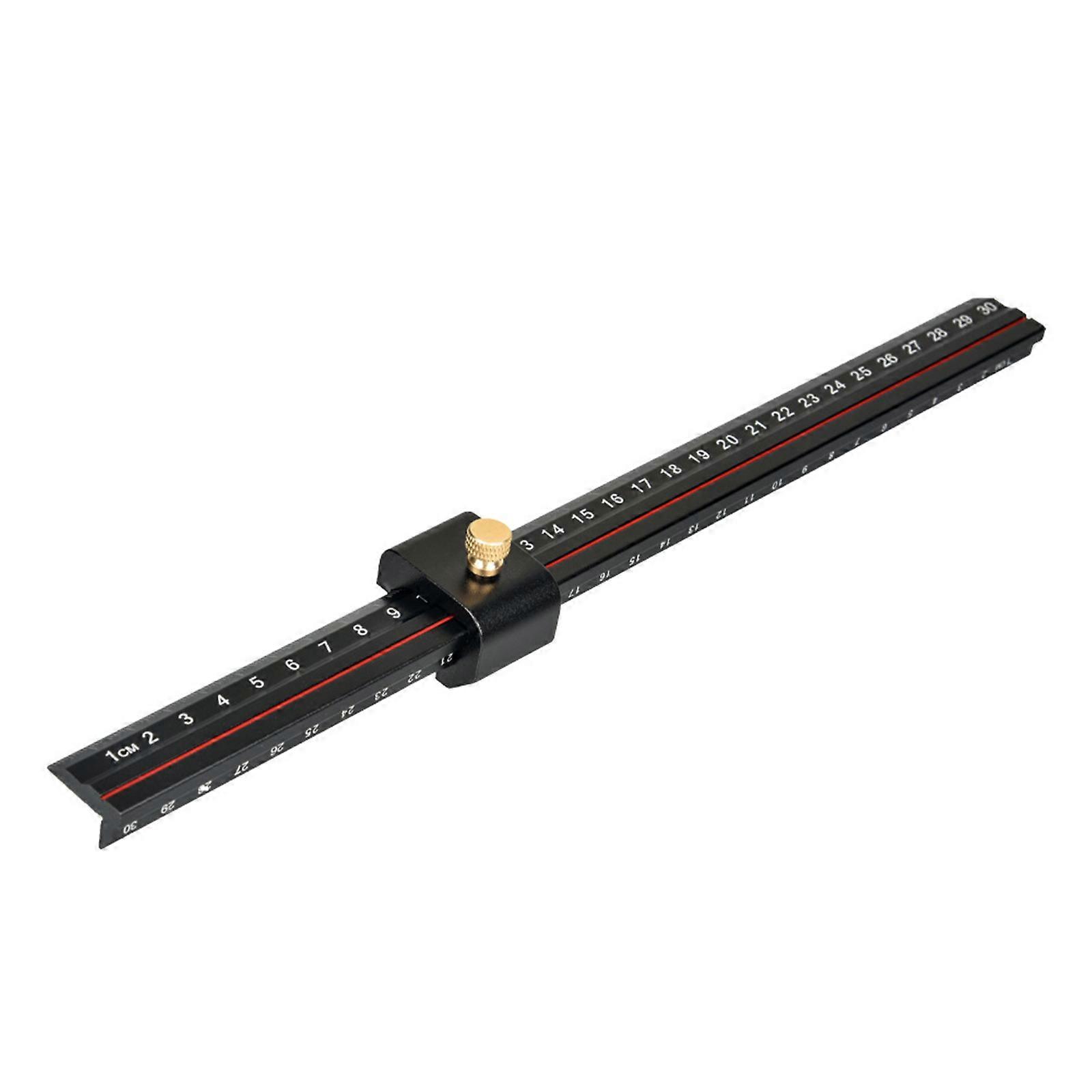 Professional L Shaped Measurement Ruler with Adjustable Guide Aluminum Alloy L Type Rule for Architects & Designers